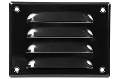 Grille de ventilation métallique carrée 140x105 mm noire - MR14105M - RAL9005