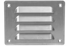 Grille de ventilation métallique carrée 140x105 mm zinc - MR14105Zn