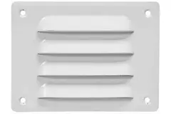 Grille de ventilation métallique carrée 140x105 mm blanche - MR14105