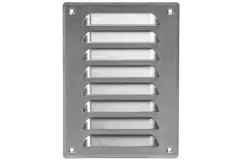 Grille de ventilation métallique carrée 140x190 mm aluminium - MR1419Al