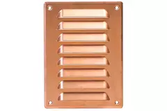 Grille de ventilation métallique carrée 140x190 mm cuivre - MR1419Cu