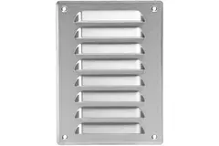 Grille de ventilation métallique carrée 140x190 mm acier inoxydable - MR1419i