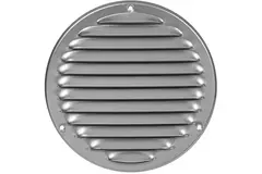 Grille de ventilation métal ronde Ø 160 mm gris - MR160P - RAL9006