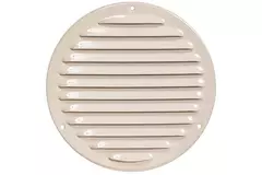 Grille de ventilation métal ronde Ø 160 mm beige - MR100Y - RAL1015