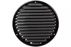 Grille de ventilation métal ronde Ø 200 mm noir - MR200M - RAL9005