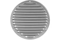 Grille de ventilation métal ronde Ø 200 mm gris - MR200P - RAL9006