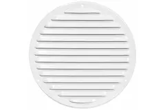 Grille de ventilation métal rond Ø 200 mm blanc - MR200 - RAL9016
