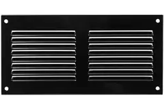 Grille métal 200 x 100 mm noir - MR2010M - RAL9005