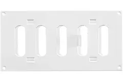Grille métal réglable 200 x 100 mm blanc - MR2010R - RAL9016