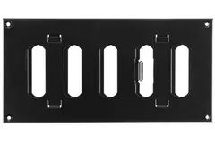 Grille métal réglable 200 x 100 mm noir - MR2010RM - RAL9005