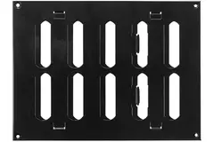 Grille métal réglable 200 x 150 mm noir - MR2015RM - RAL9005