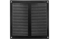Grille métal 200 x 200 mm noir - MR2020M - RAL9005