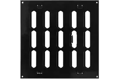 Grille métal réglable 200 x 200 mm noir - MR2020RM - RAL9005