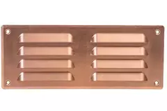 Grille de ventilation métallique carrée 260x105 mm cuivre - MR26105Cu