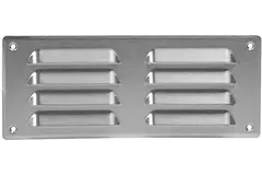 Grille de ventilation métallique carrée 260x105 mm acier inoxydable - MR26105i
