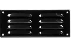 Grille de ventilation métallique carrée 260x105 mm noire - MR26105M - RAL9005