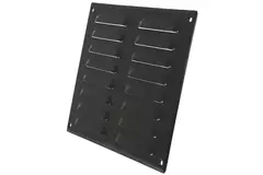 Grille de ventilation métallique carrée 260x190 mm noire - MR2619M - RAL9005