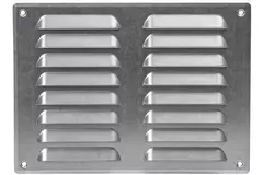 Grille de ventilation métallique carrée 260x190 mm zinc - MR2619Zn