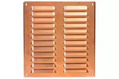 Grille de ventilation métallique carrée 260x280 mm cuivre - MR2628Cu