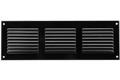 Grille métal 300 x 100 mm noir - MR3010M - RAL9005