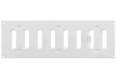 Grille à fente rectangulaire réglable en métal 300 x 100 blanc - MR3010R - RAL9016