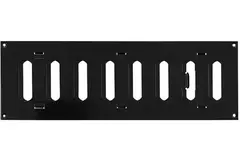 Grille métal réglable 300 x 100 mm noir - MR3010RM - RAL9005