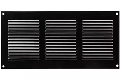 Grille métal 300 x 150 mm noir - MR3015M - RAL9005