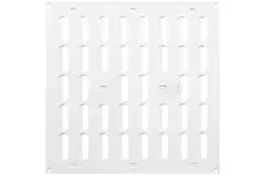 Grille métal réglable 300 x 300 mm blanc - MR3030R - RAL9016