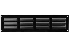 Grille métal 400 x 100 mm noir - MR4010M - RAL9005