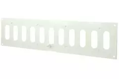Grille à fente rectangulaire réglable en métal 400 x 100 blanc - MR4010R - RAL9016