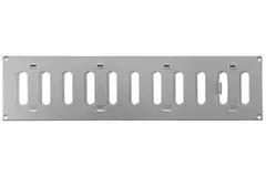 Grille métal réglable 400 x 100 mm galvanisée - MR4010RZn