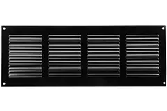 Grille métal 400 x 150 mm noir - MR4015M - RAL9005