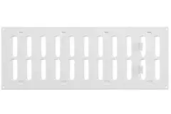 Grille métal réglable 400 x 150 mm blanc - MR4015R - RAL9016