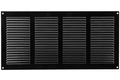 Grille métal 400 x 200 mm noir - MR4020M - RAL9005