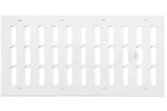 Grille métal réglable 400 x 200 mm blanc - MR4020R - RAL9016