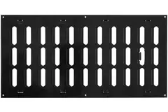 Grille métal réglable 400 x 200 mm noir - MR4020RM - RAL9005