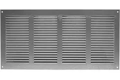 Grille métal 400 x 200 mm zinc - MR4020Zn