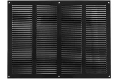 Grille métal 400 x 300 mm noir - MR4030M - RAL9005