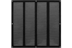 Grille métal 400 x 400 mm noir - MR4040M - RAL9005