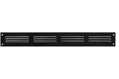 Grille métal 400 x 50 mm noir - MR405M - RAL9005