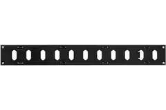 Grille métal réglable 400 x 50 mm noir - MR405RM - RAL9005