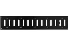 Grille métal réglable 500 x 100 mm noir - MR5010RM - RAL9005