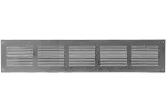 Grille à fente rectangulaire en métal 500 x 100 zinc - MR5010ZN