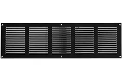Grille métal 500 x 150 mm noir - MR5015M - RAL9005