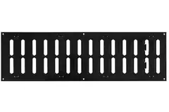 Grille métal réglable 500 x 150 mm noir - MR5015RM - RAL9005
