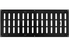 Grille métal réglable 500 x 200 mm noir - MR5020RM - RAL9005