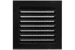 Grille métal industriel 200 x 200 mm noir - MRF202M