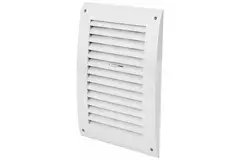 Grille murale r&ampglable 250x170 mm blanc - N25R