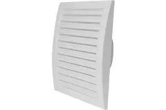 Grille murale 190 x 190 blanc - Ø 125 mm blanc - ND12