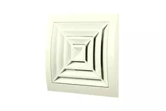 Grille de plafond carrée 150 x 150 mm diamètre : 100 blanc - ND10G